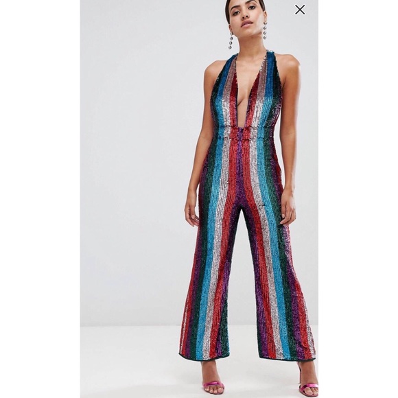 asos rainbow jumpsuit